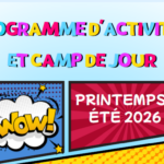 Activités de loisirs offertes aux Racinois(es) – Printemps – Été 2026