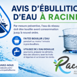 Avis d’ébullition préventif en cours
